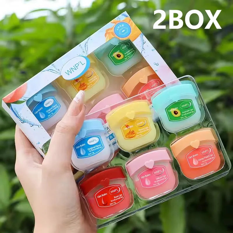 Fruit Series Lip Balm Set – 4/6/8pcs Moisturizing and Refreshing Lip Care