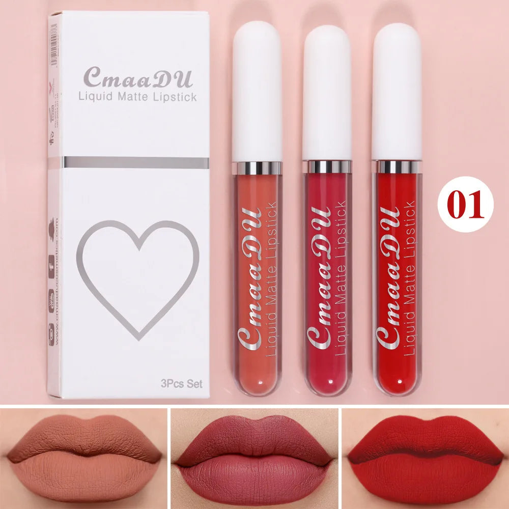 Velvet Matte Lip Gloss – Long-Lasting Waterproof Liquid Lipstick