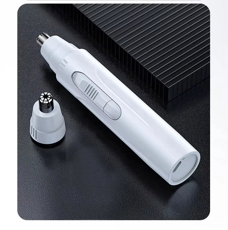 Powerful Electric Nose Hair Trimmer – High Torque Motor & Low Noise for Nose and Ear Hair Removal
