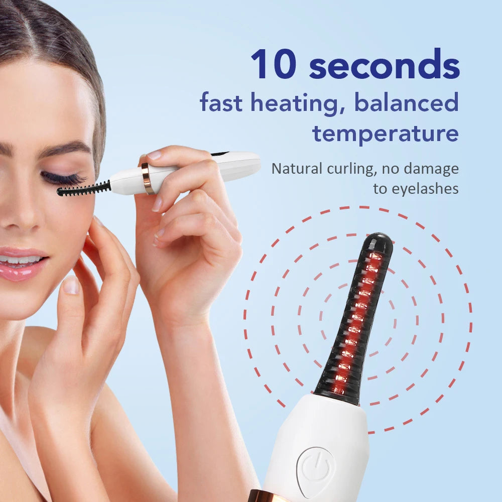 Electric Eyelash Curler – Portable Curling Device for Quick, Natural, Long-Lasting Lashes