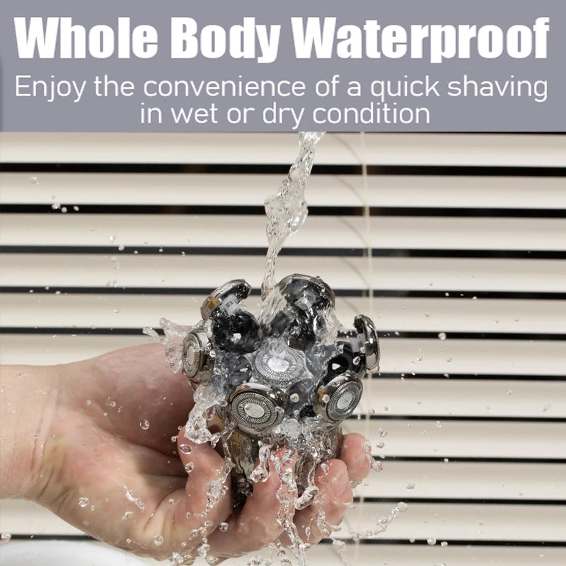 Electric Shaver for Men – 7D Floating Head, Waterproof, Portable Beard Trimmer