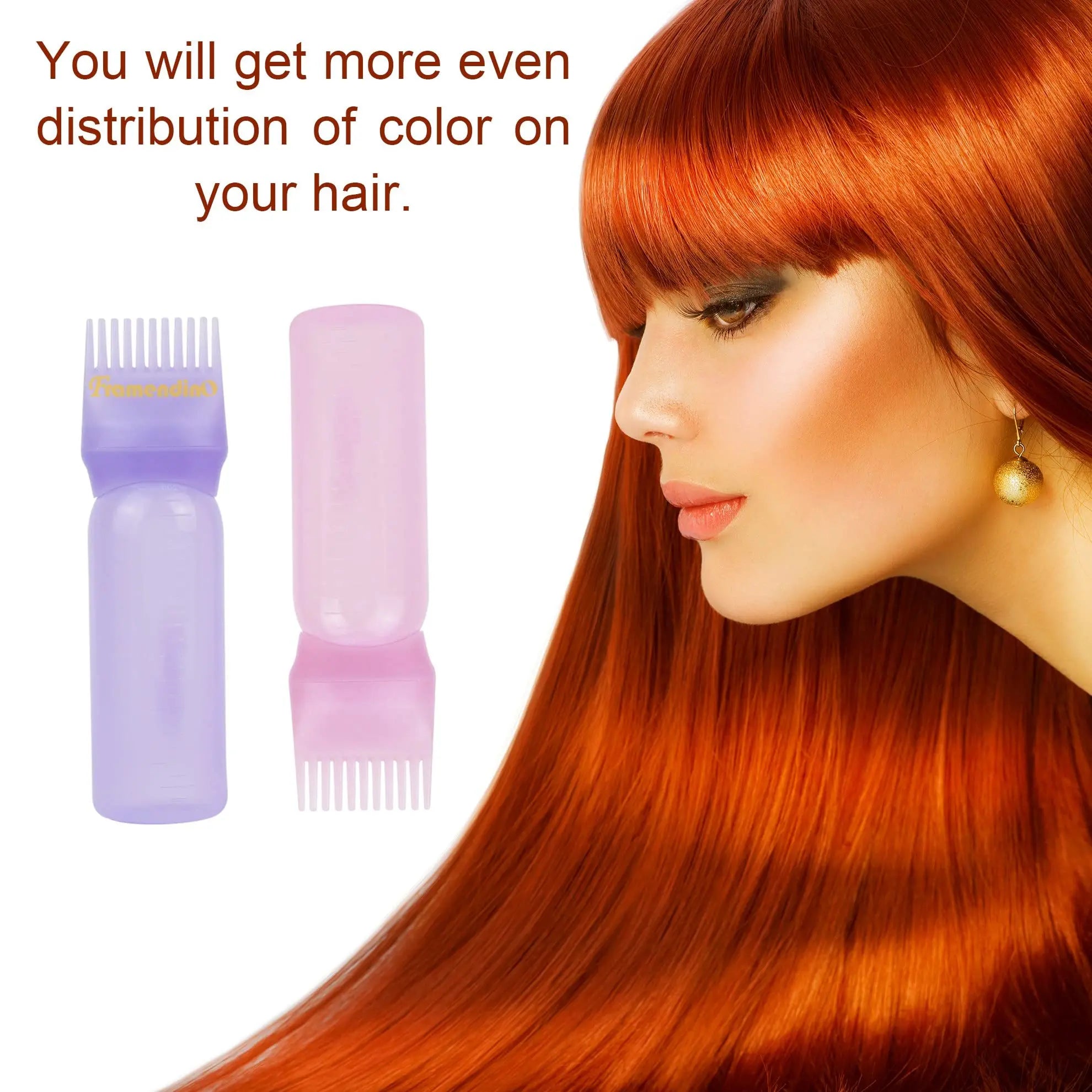 120ml Hair Dye Applicator Bottle with Brush – Salon Hair Coloring Tool