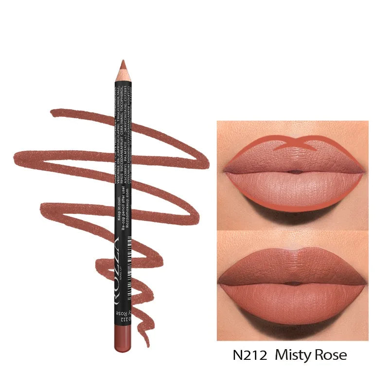 14-Color Nude Matte Lip Pencil