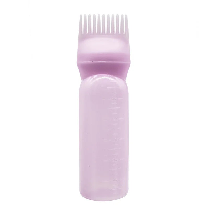 120ml Hair Dye Applicator Bottle with Brush – Salon Hair Coloring Tool