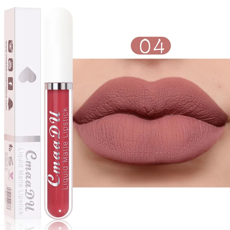 Velvet Matte Lip Gloss – Long-Lasting Waterproof Liquid Lipstick