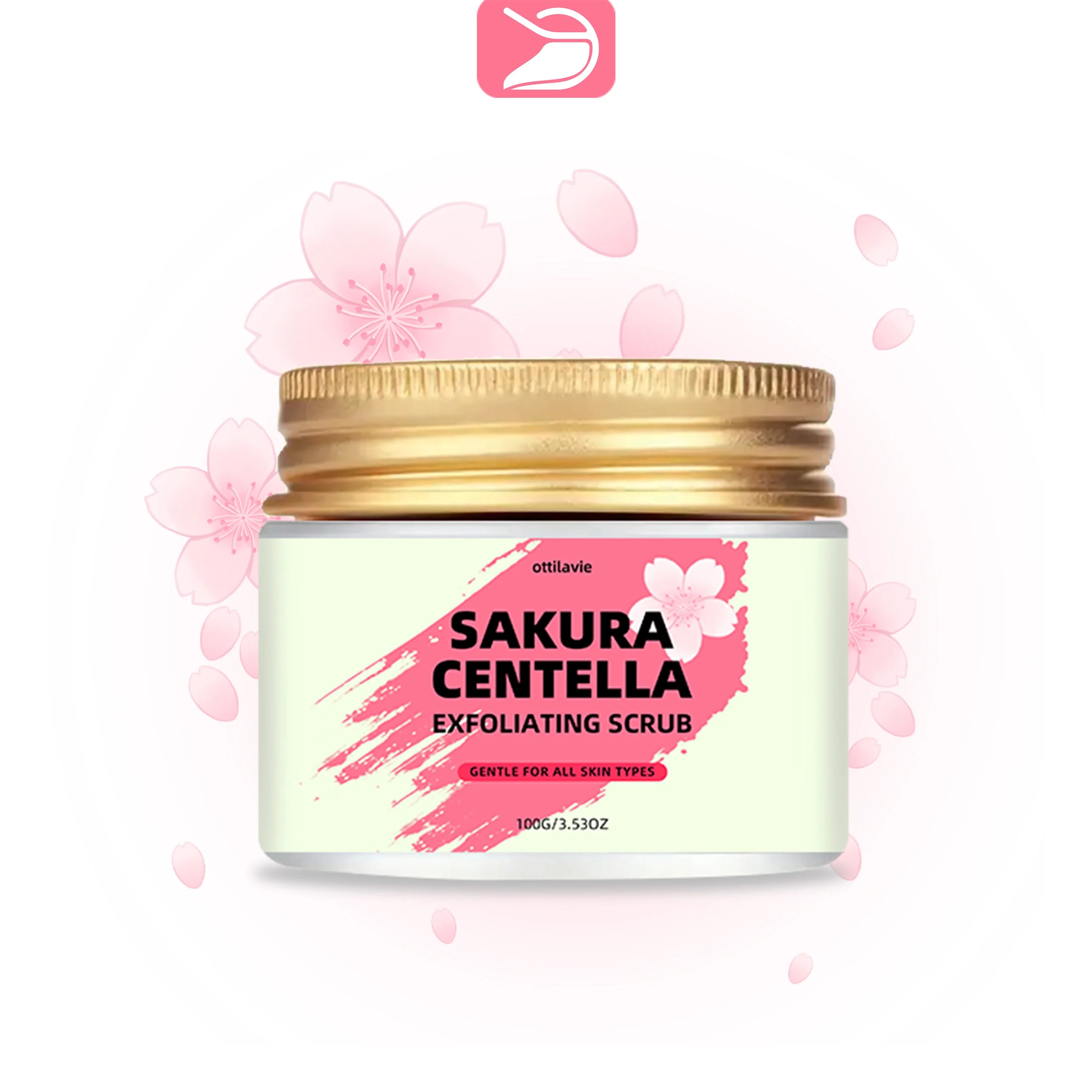 Ottilavie Sakura & Centella Scrub with Niacinamide