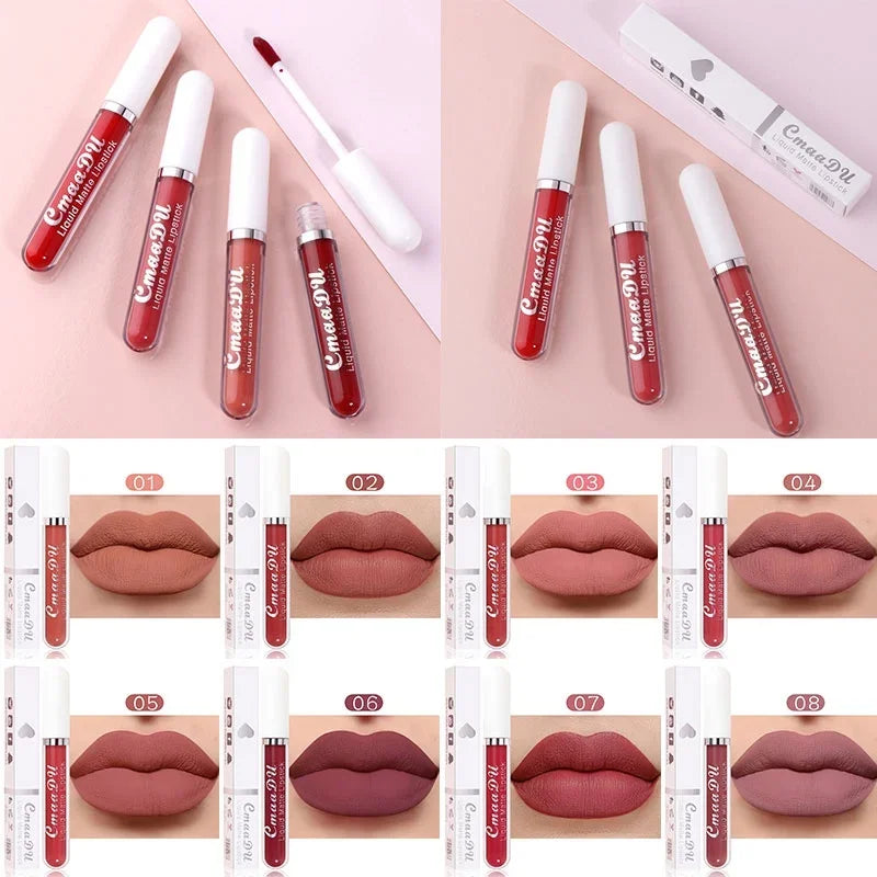 Velvet Matte Lip Gloss – Long-Lasting Waterproof Liquid Lipstick