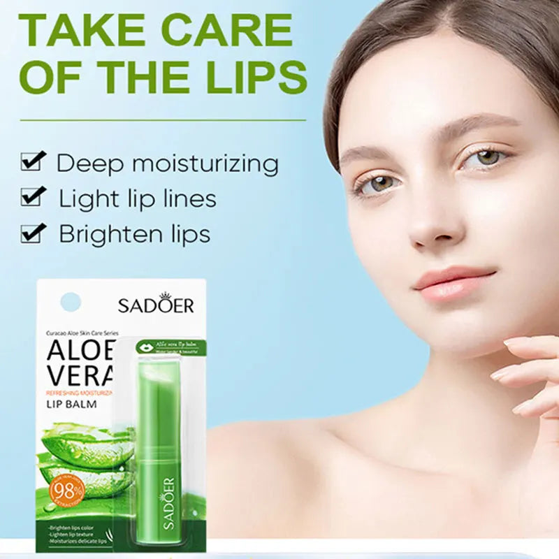 SADOER Aloe Lip Balm – Hydrating and Repairing Lip Care