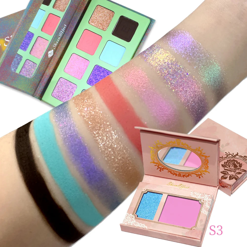 Sheeneffect High-End Eyeshadow & Highlighter Blush
