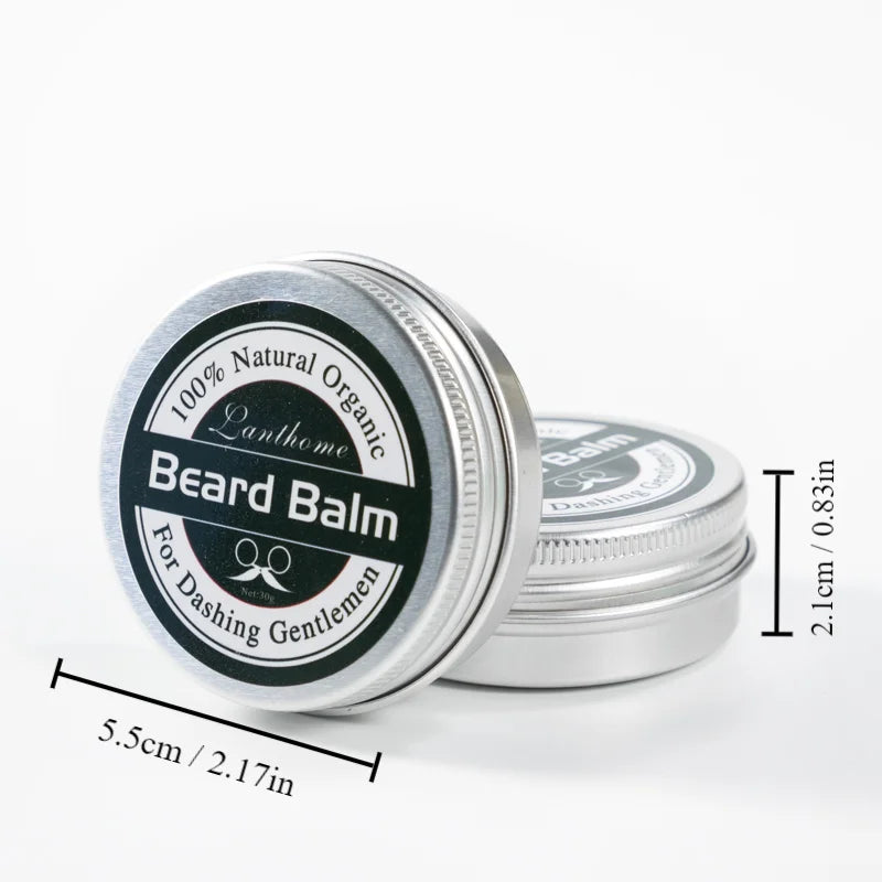 Natural Beard Balm Wax & Growth Oil – Moisturizing and Styling Care for Men