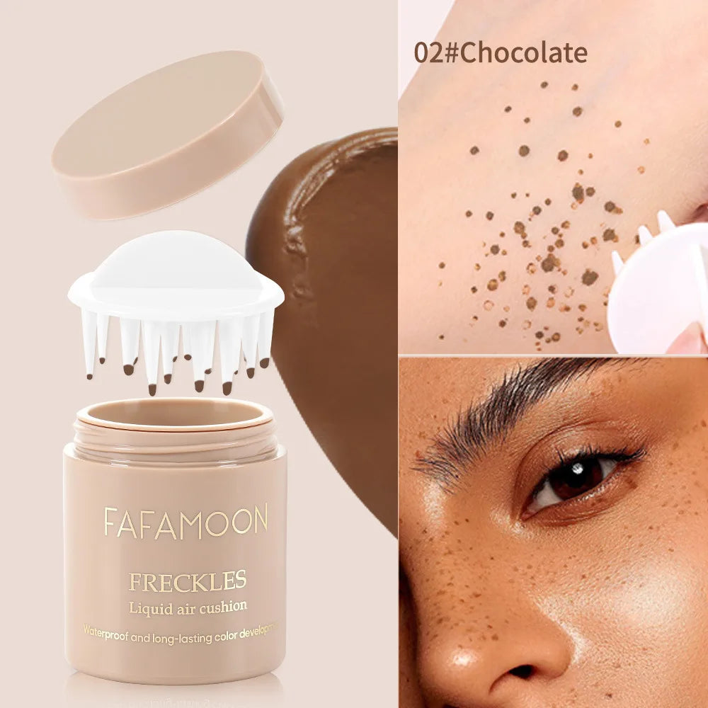 Air Cushion Freckle Stamp Kit – Natural Waterproof Face & Body Freckle Makeup