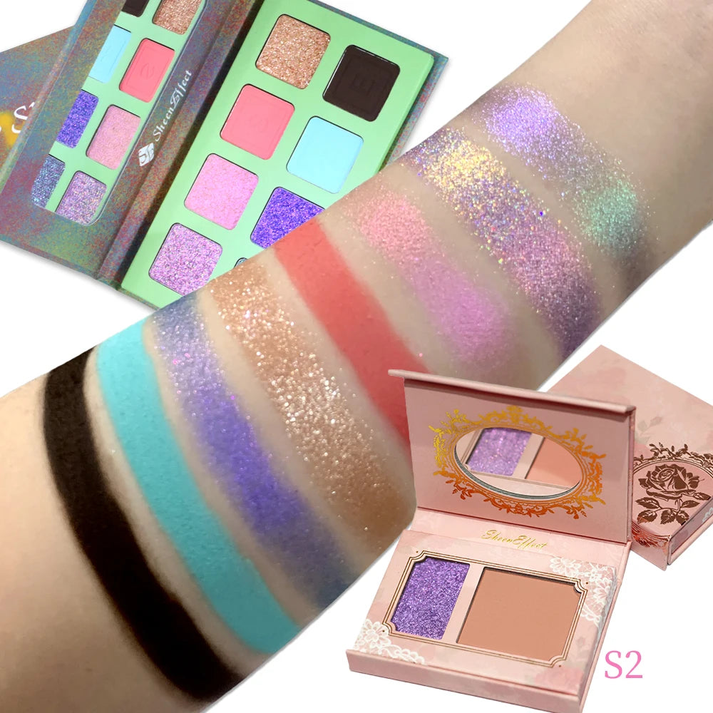 Sheeneffect High-End Eyeshadow & Highlighter Blush