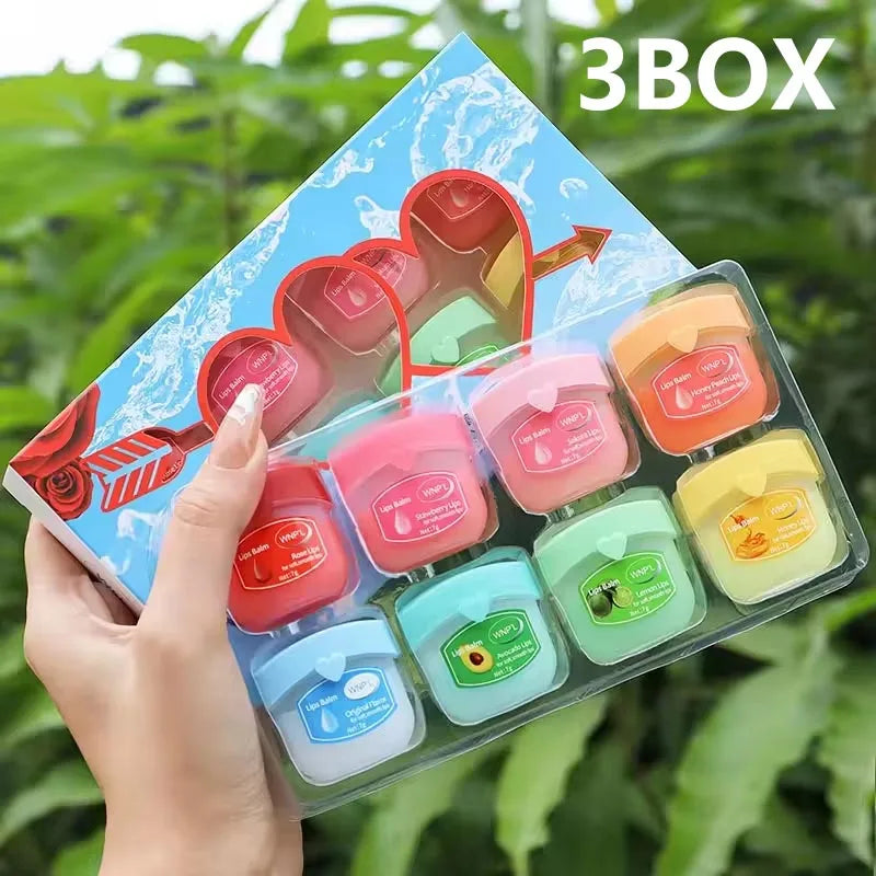 Fruit Series Lip Balm Set – 4/6/8pcs Moisturizing and Refreshing Lip Care