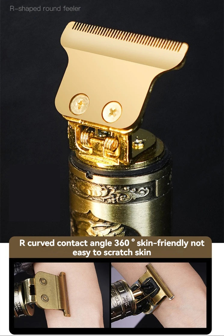 Professional 3-Speed Beard Trimmer with LED Display