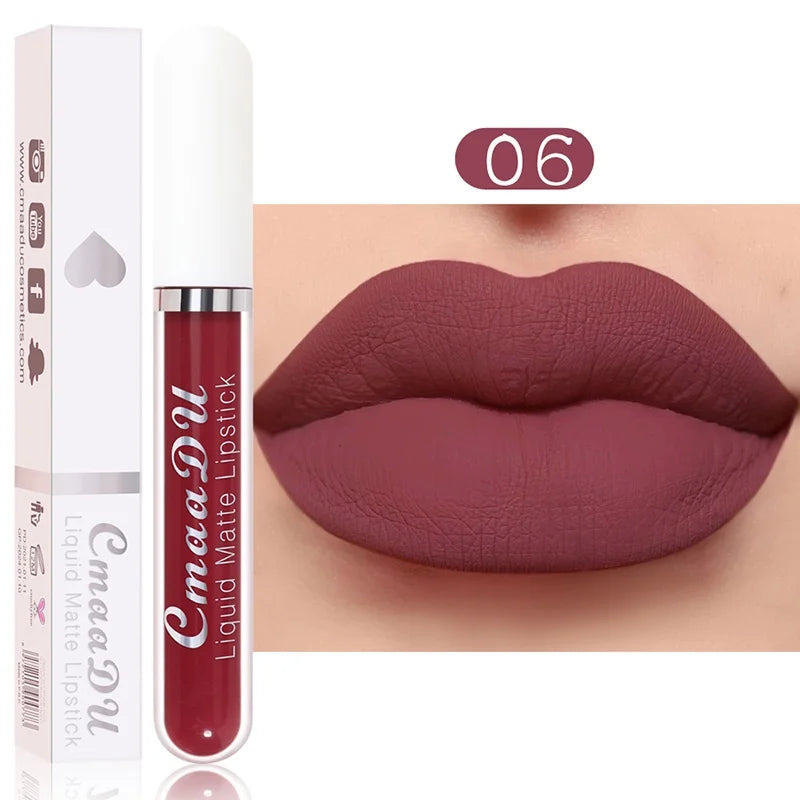 Velvet Matte Lip Gloss – Long-Lasting Waterproof Liquid Lipstick