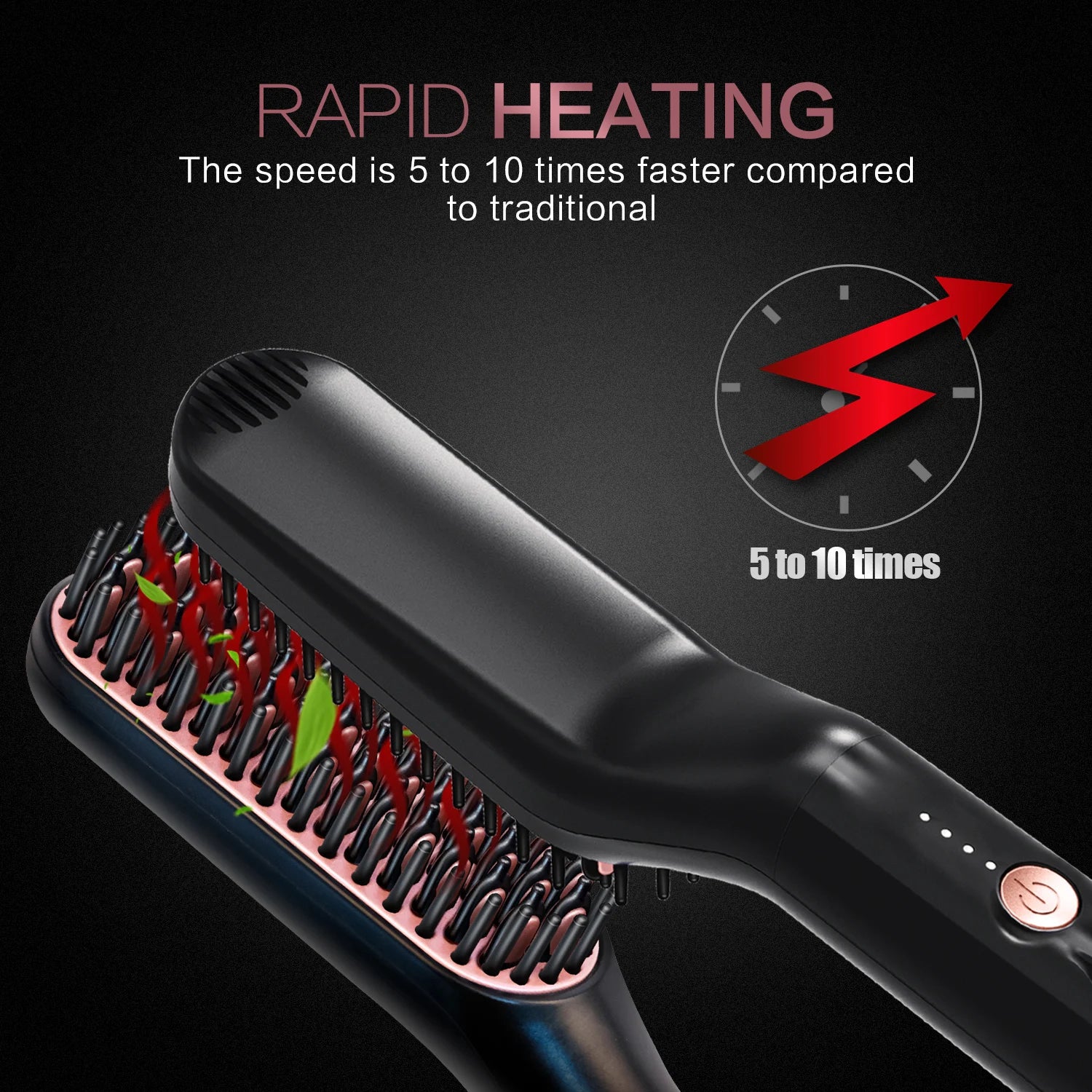 Electric Hot Comb Straightener for Men