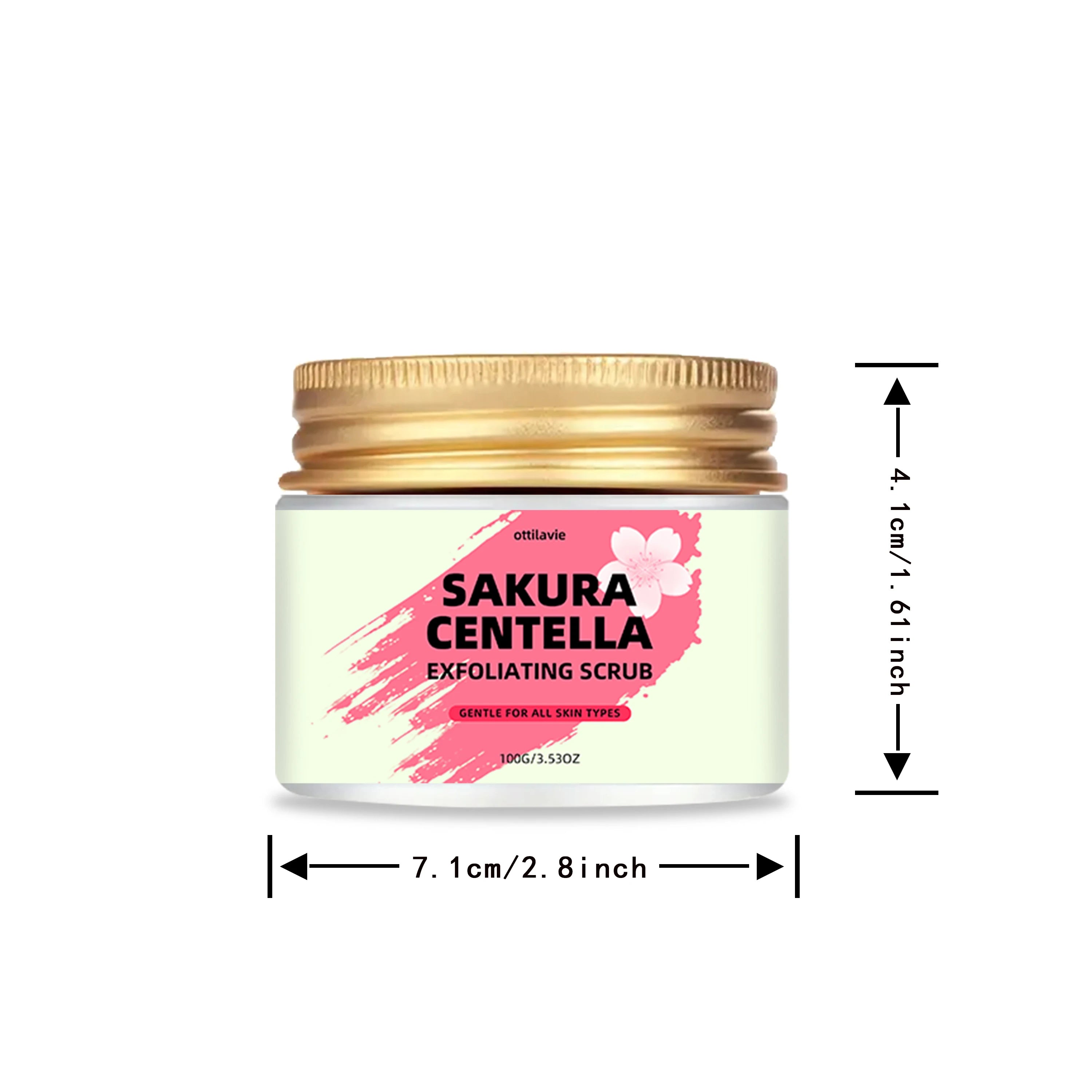 Ottilavie Sakura & Centella Scrub with Niacinamide