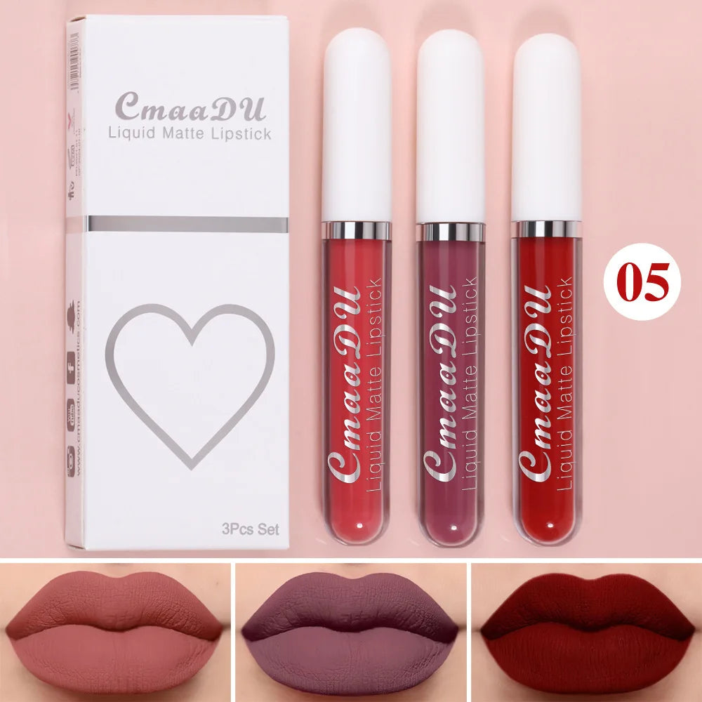 Velvet Matte Lip Gloss – Long-Lasting Waterproof Liquid Lipstick