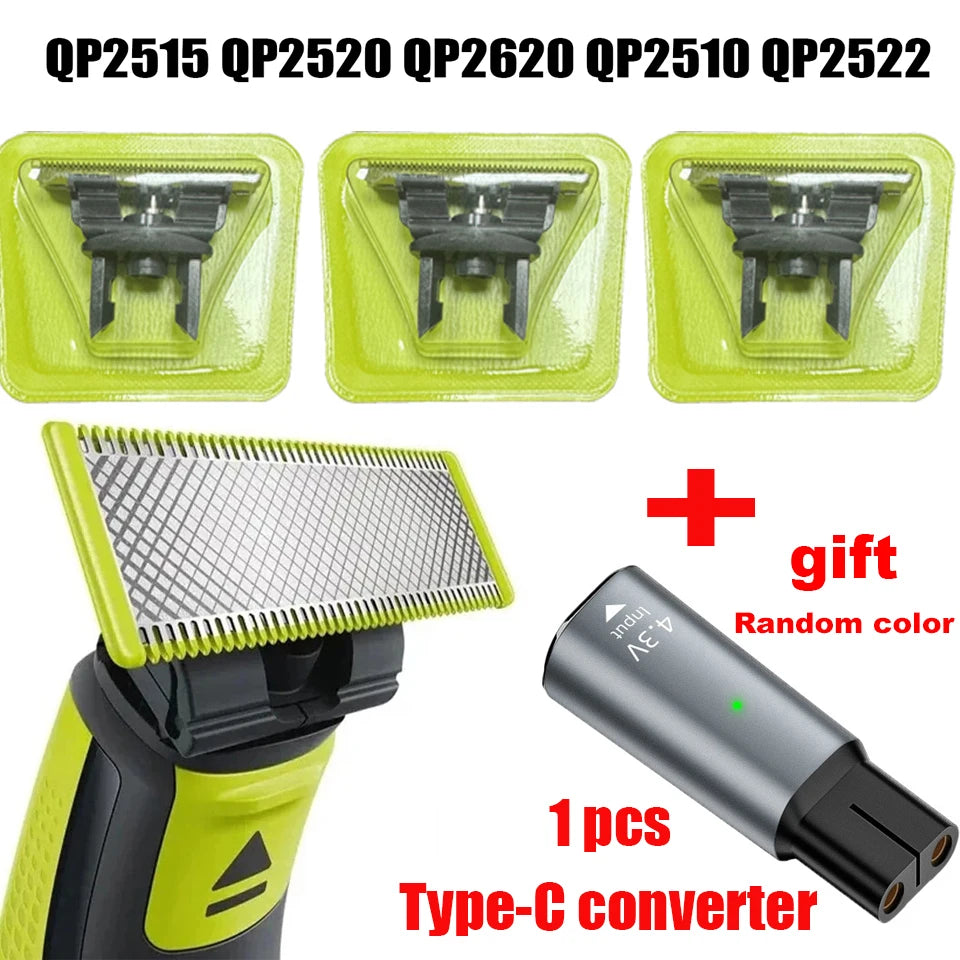 Replacement Blade + Gift Comb for OneBlade Trimmer