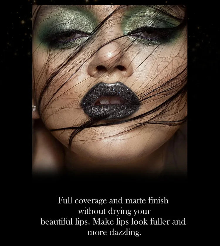 7-Color Glitter Waterproof Metallic Lipstick