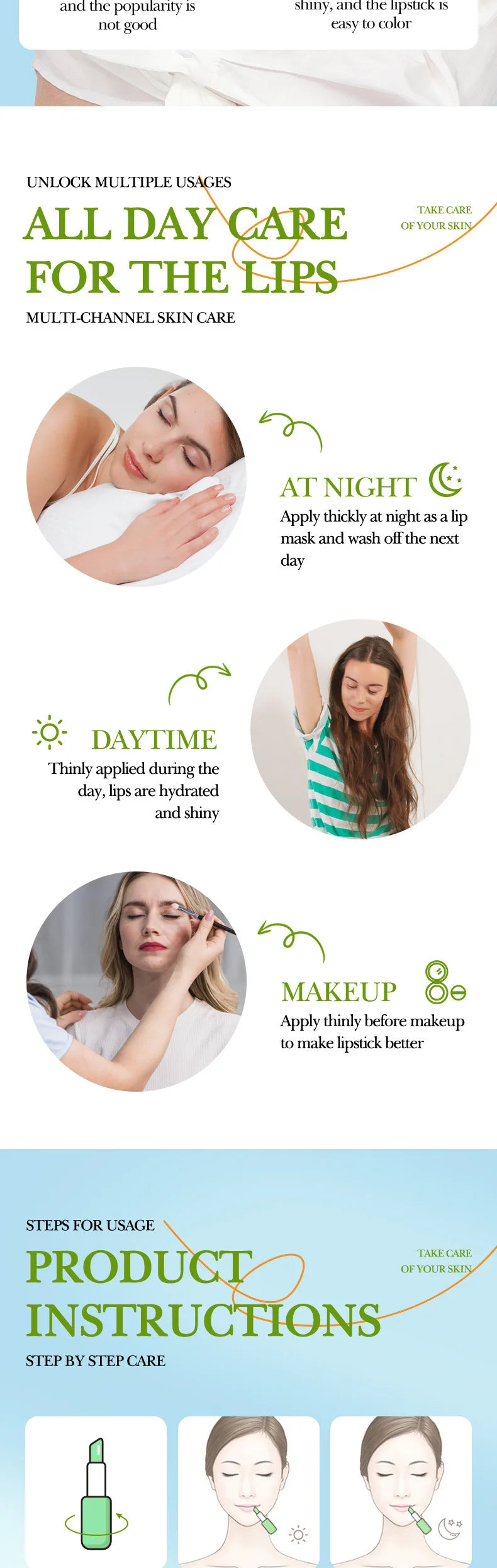 SADOER Aloe Lip Balm – Hydrating and Repairing Lip Care