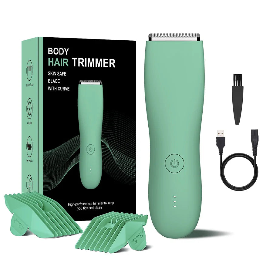 Men’s Waterproof Electric Groin & Body Shaver
