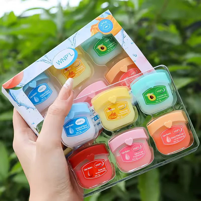 Fruit Series Lip Balm Set – 4/6/8pcs Moisturizing and Refreshing Lip Care