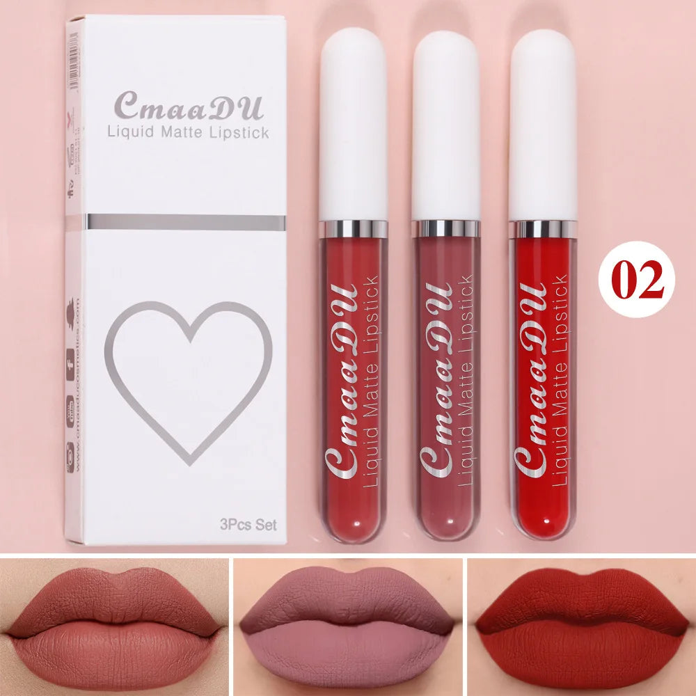 Velvet Matte Lip Gloss – Long-Lasting Waterproof Liquid Lipstick