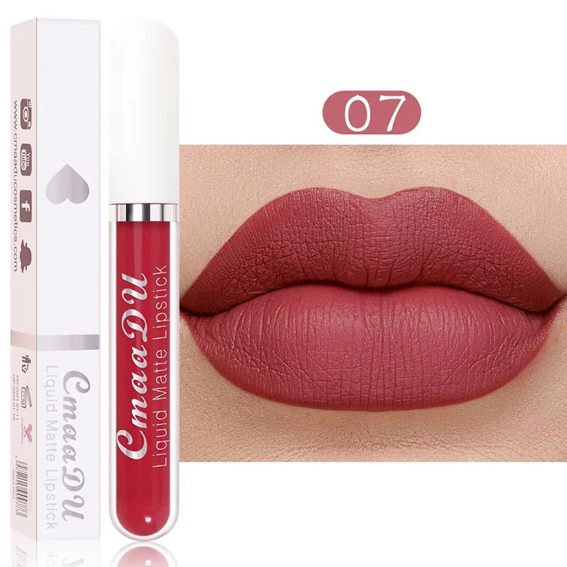 Velvet Matte Lip Gloss – Long-Lasting Waterproof Liquid Lipstick