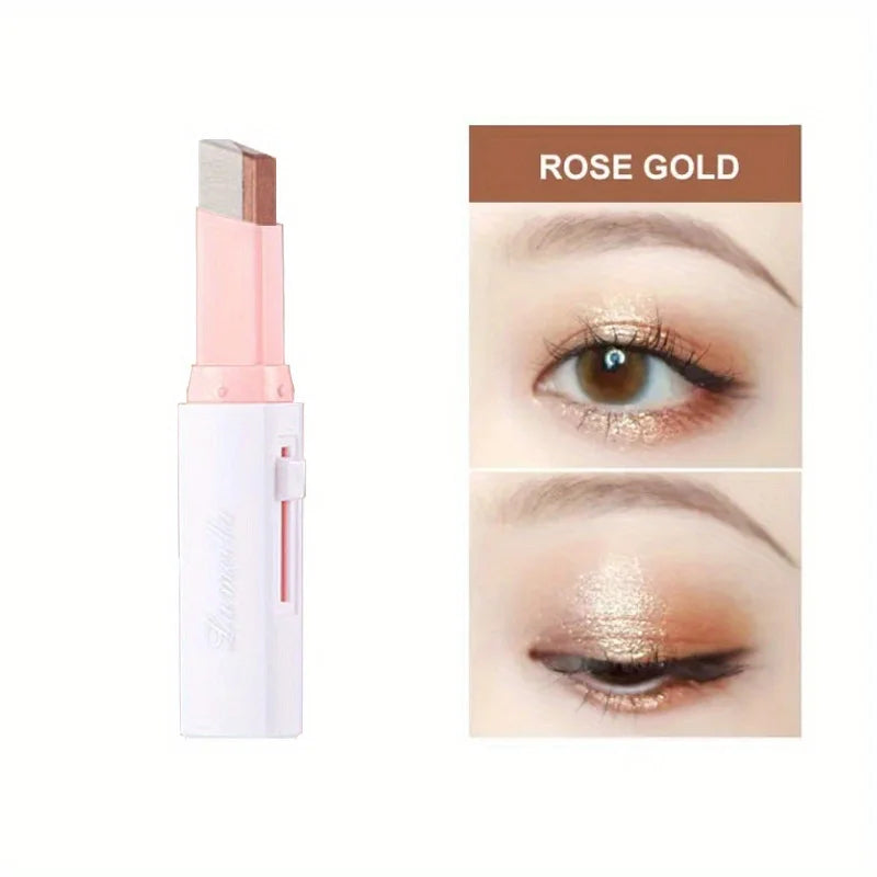 Two-Color Gradient Eyeshadow Stick – Natural 3D Eye Makeup with Long-Lasting Wear
